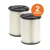 1-Layer Standard Pleated Paper Filter For Most 5 Gal. And Larger RIDGID Wet/Dry Shop Vacuums (2-Pack)