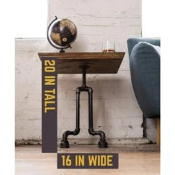 1/2 In. Black Pipe 16 In. W X 20 In. H Roots Design End Table Kit 10 1/2 In. Black Pipe 16 In. W X 20 In. H Roots Design End Table Kit -arbor Shop 012f748c508fc04d3ee4891ae557de8a
