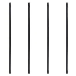 1 In. X 72 In. Black Industrial Steel Grey Plumbing Pipe (4-Pack) -arbor Shop 01760e2529fc1b1e9a696247f806f7e9