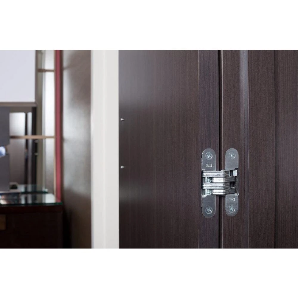 1-1/8 In. X 4-5/8 In. Satin Chrome Invisible Hinge 2 1-1/8 In. X 4-5/8 In. Satin Chrome Invisible Hinge - Image 2