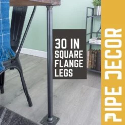 1 In. X 2.5 Ft. L Black Steel Pipe Square Flange Table Leg Kit (Set Of 4) 12 1 In. X 2.5 Ft. L Black Steel Pipe Square Flange Table Leg Kit (Set Of 4) -arbor Shop 047ec93887dcb56e535612dd51e2c9b1
