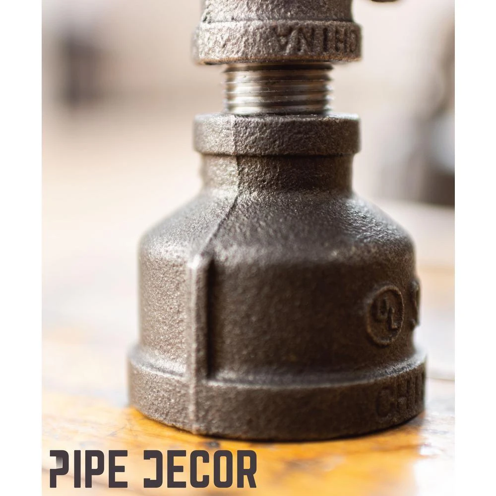 1/2 In. Black Pipe 16 In. W X 20 In. H Roots Design End Table Kit 6 1/2 In. Black Pipe 16 In. W X 20 In. H Roots Design End Table Kit - Image 6