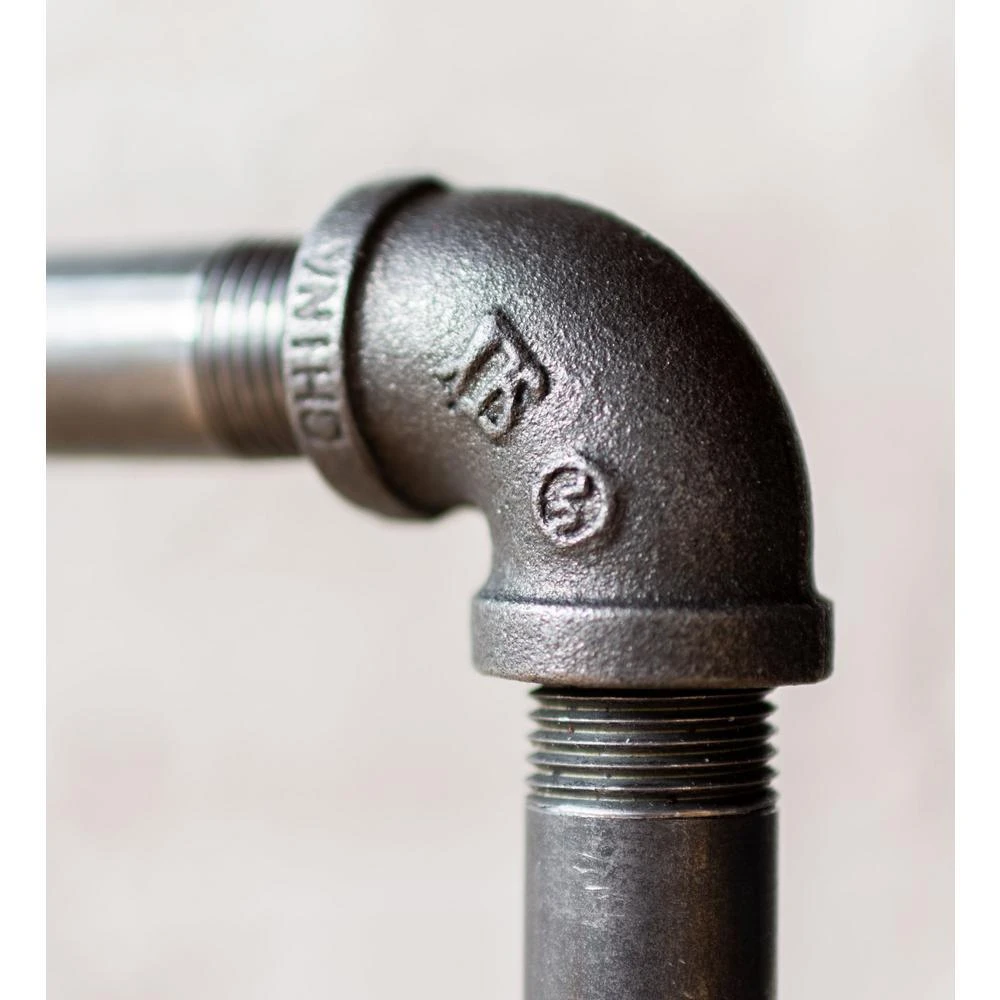 1/2 In. Black Pipe 10.5 In. W X 16/5 In. D X 19 In. H Streetlights Design End Table Kit 7 1/2 In. Black Pipe 10.5 In. W X 16/5 In. D X 19 In. H Streetlights Design End Table Kit - Image 7