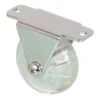 1-31/32 In. Clear Fixed Plate Caster, 88.2 Lb. Load Rating