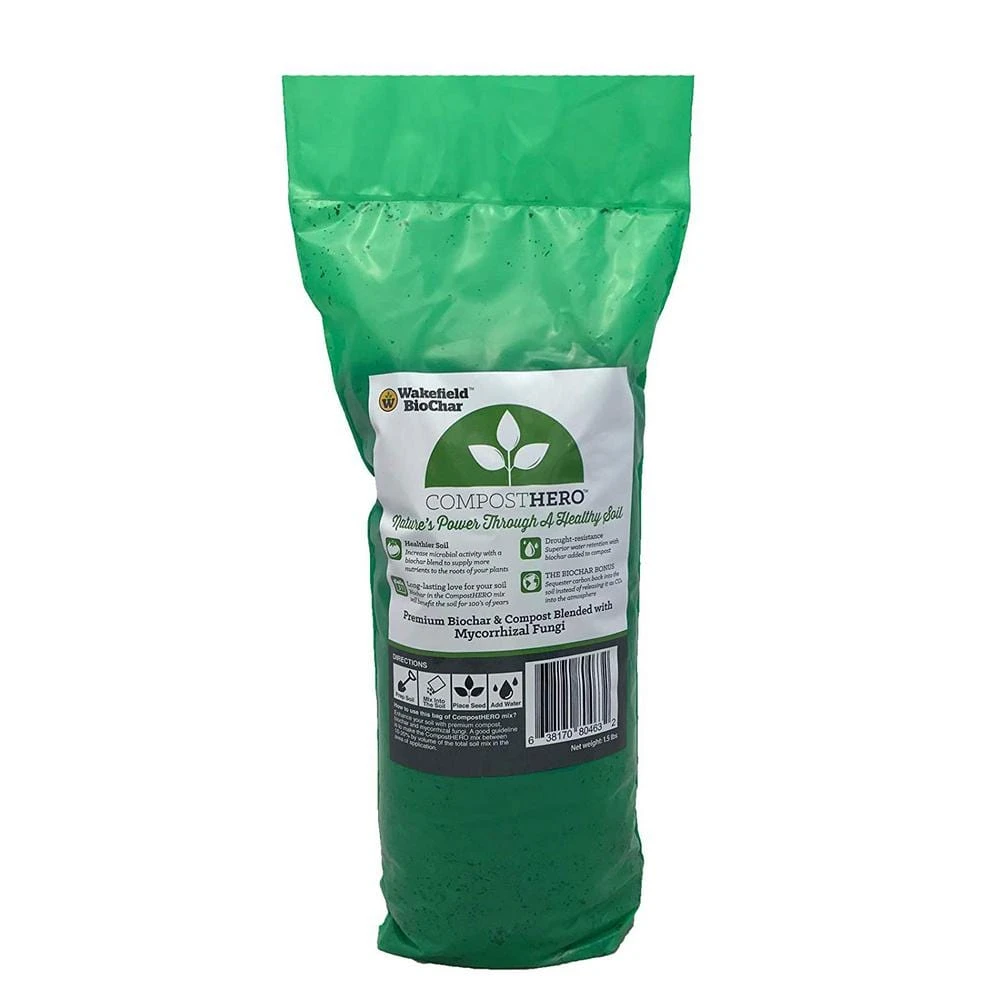 1 Lbs. Biochar Organic Soil Conditioner And 1.5 Lbs. Organic Compost 1 1 Lbs. Biochar Organic Soil Conditioner And 1.5 Lbs. Organic Compost