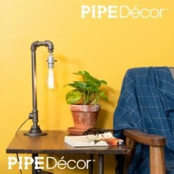 1/2 In. Black Steel Pipe 17.5 In. H Reader Table Lamp Kit -arbor Shop 09b237275256ee7a8ca438833346e444