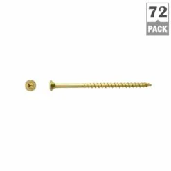 Spax #10 X 3 In. T-Star Plus Drive Flat-Head Partial Thread Yellow Zinc Coated Multi-Material Screw (72 Per Box) -arbor Shop 0a9d777465e923fbda9df93c921bc75e