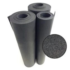 "Recycled Flooring" 1/4 In. X 4 Ft. X 4 Ft. - Black Rubber Mats