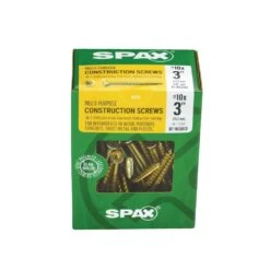 Spax #10 X 3 In. T-Star Plus Drive Flat-Head Partial Thread Yellow Zinc Coated Multi-Material Screw (72 Per Box) -arbor Shop 0c69f26a5a214a527d37cfa6f486a981