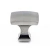 1-5/16 In. X 1-5/16 In. (33 Mm X 33 Mm) Brushed Nickel Transitional Metal Cabinet Knob