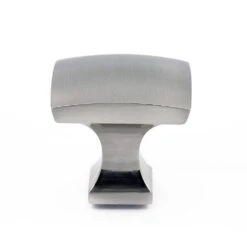 1-5/16 In. X 1-5/16 In. (33 Mm X 33 Mm) Brushed Nickel Transitional Metal Cabinet Knob