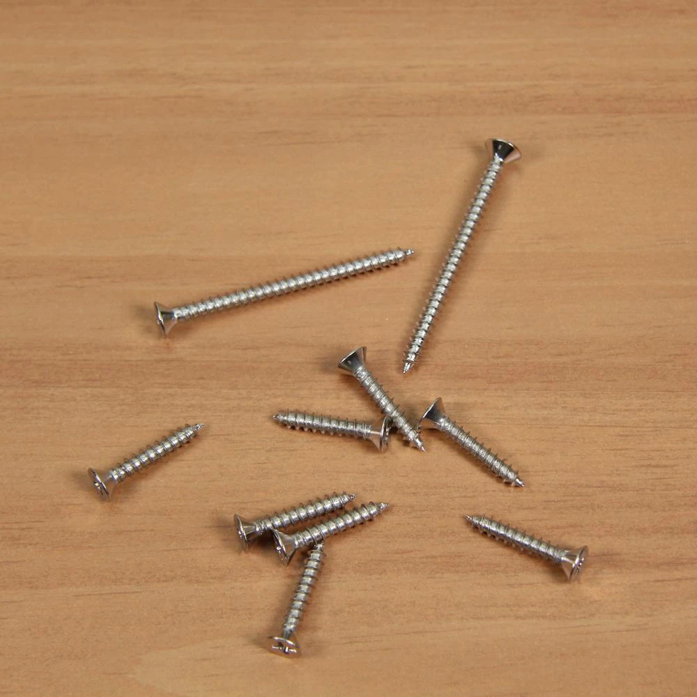 #9 X 1 In. And #9 X 2-1/4 In. Phillips Flat-Head Satin Nickel Door Hinge Wood Screw Kit (21-Pack) 2 #9 X 1 In. And #9 X 2-1/4 In. Phillips Flat-Head Satin Nickel Door Hinge Wood Screw Kit (21-Pack) - Image 2