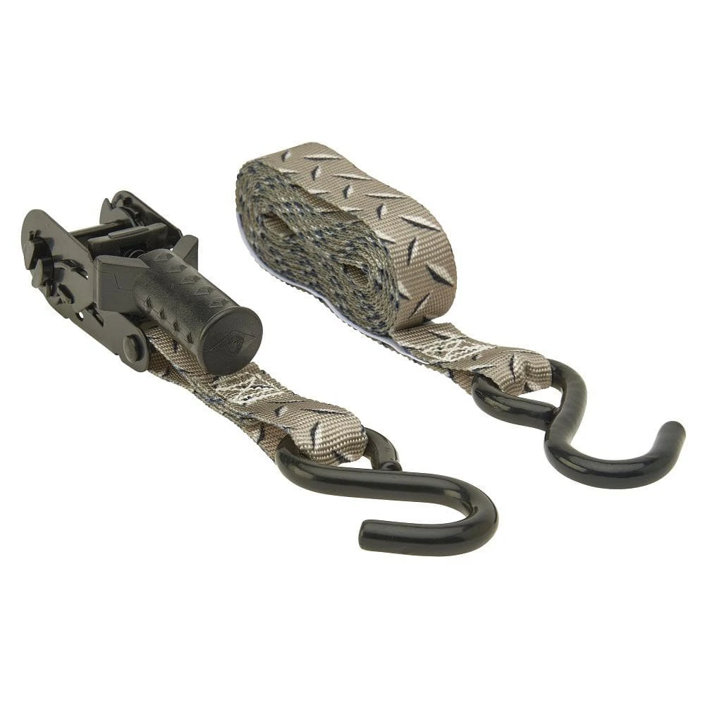 1 In. X 12 Ft. Diamond Plate Ratchet Tie Down 1 1 In. X 12 Ft. Diamond Plate Ratchet Tie Down