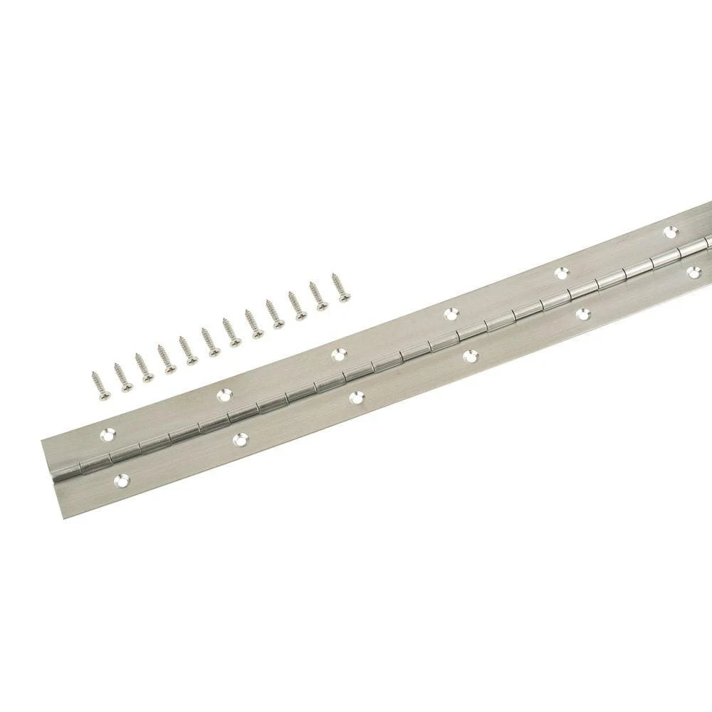 1-1/2 In. X 72 In. Bright Nickel Continuous Hinge 6 1-1/2 In. X 72 In. Bright Nickel Continuous Hinge - Image 6