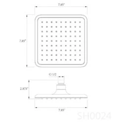 1-Spray 7.85 In. Single Wall Mount Fixed Rain Shower Head In Black -arbor Shop 0cc049b0fc1cb2b536b77a7ebbdbaec3
