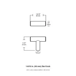 1-9/16 In. (40mm) Stainless Steel Bar Cabinet Knob (6-Pack) -arbor Shop 0f8c10014e3ed3668573e1a3dfffef9d