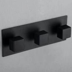 1-Spray Pattern 2 GPM 10 In. Wall Mount Dual Shower Heads In Matte Black -arbor Shop 107791754cdb23767d23154a156f1976