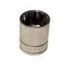 Husky 1/2 In. Drive 24 Mm 12-Point Metric Standard Socket