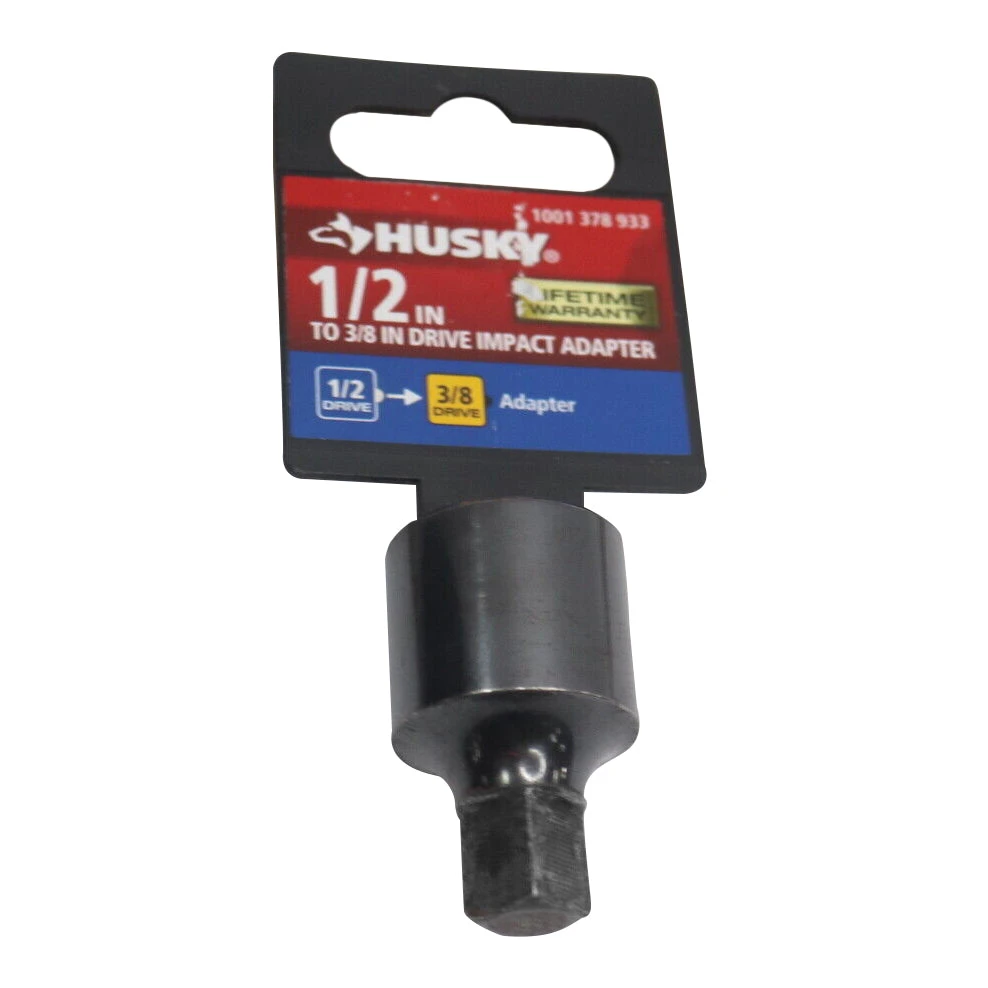 Husky 1/2 In. Drive Impact Adapter 1/2 In. Female X 3/8 In. Male 1 Husky 1/2 In. Drive Impact Adapter 1/2 In. Female X 3/8 In. Male