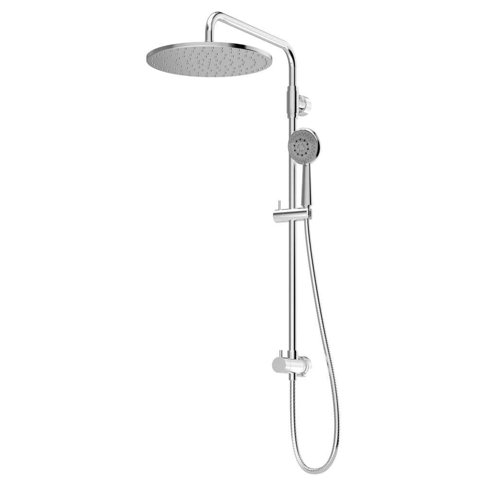 1-spray 11.8 In. Dual Shower Head And Handheld Shower Head In Chrome 1 1-spray 11.8 In. Dual Shower Head And Handheld Shower Head In Chrome