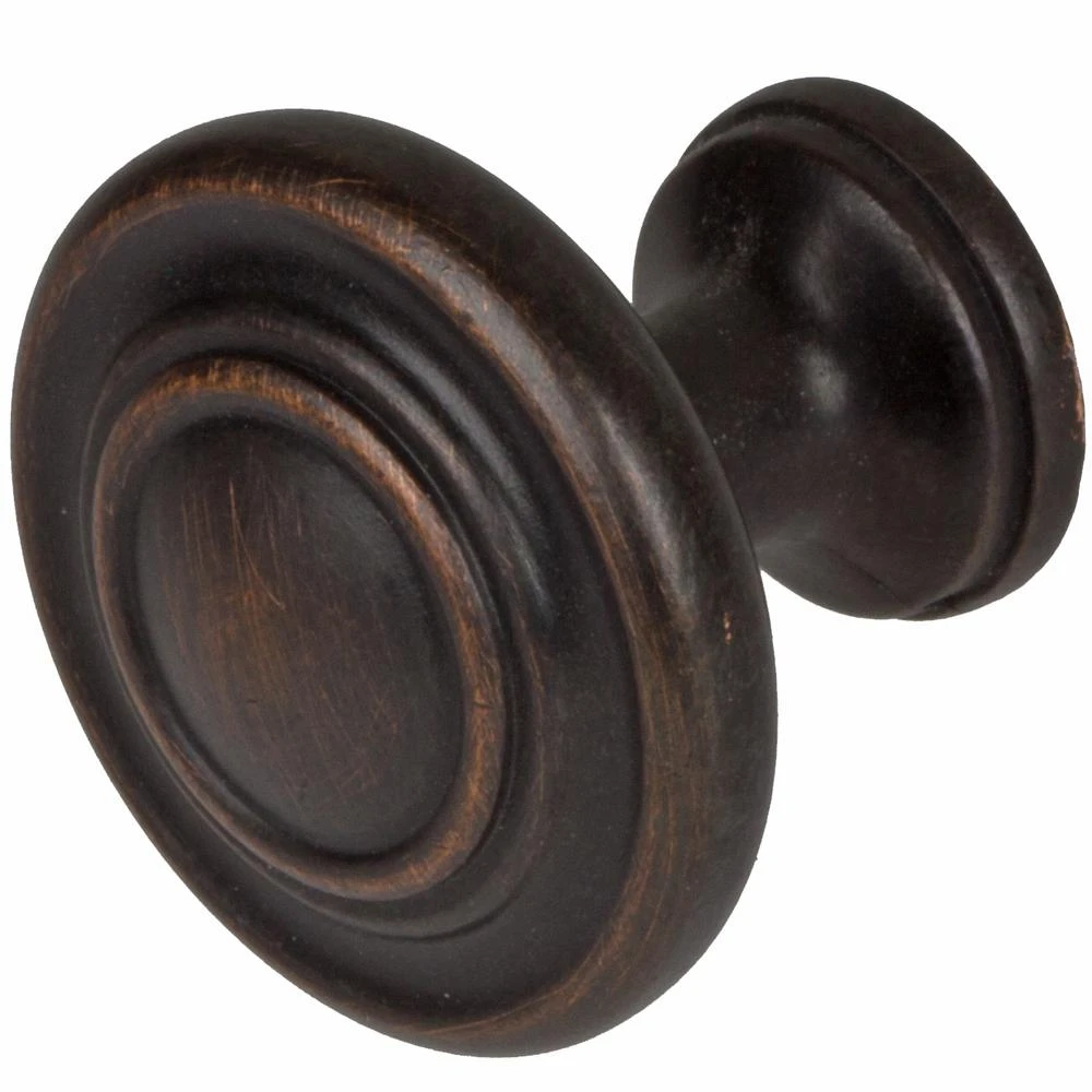 1-1/4 In. Dia Oil Rubbed Bronze Classic Round Ring Cabinet Knob (10-Pack) 4 1-1/4 In. Dia Oil Rubbed Bronze Classic Round Ring Cabinet Knob (10-Pack) - Image 4
