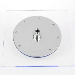 1-Spray 11.81 In. Single Wall Mount Square Fixed Rain Shower Head In Blue -arbor Shop 18de08830bb0ae7b23ec2781d65f4569