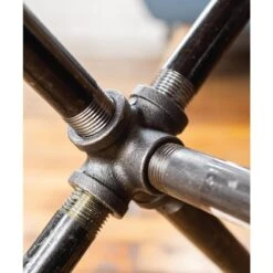 1/2 In. Black Pipe 14 In. W X 20.5 In. H Criss Cross Design End Table Kit -arbor Shop 1953cb8ed68ba6e77aae74ad3877ea3e