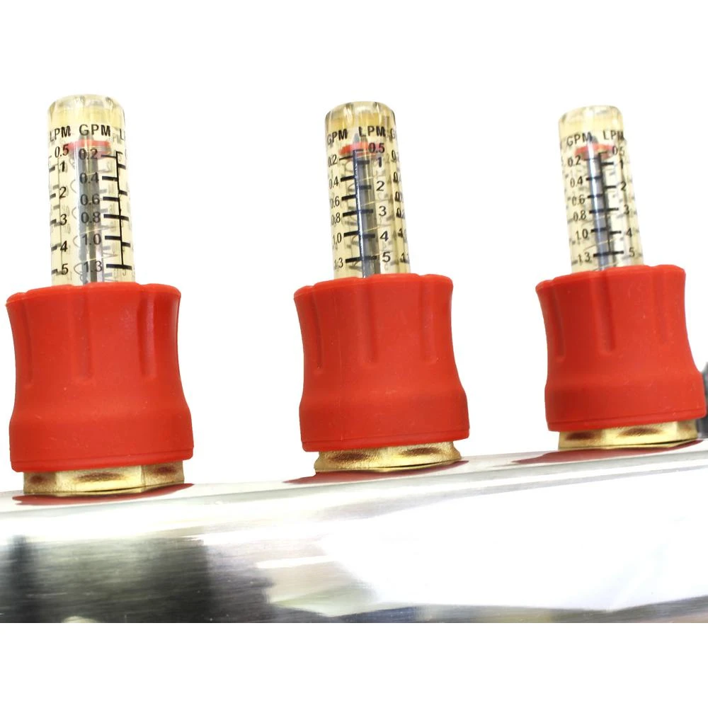 1 In. NPT Inlet X 1/2 In. Stainless Steel Compression Connection 4-Outlet Radiant Heating Manifold 4 1 In. NPT Inlet X 1/2 In. Stainless Steel Compression Connection 4-Outlet Radiant Heating Manifold - Image 4