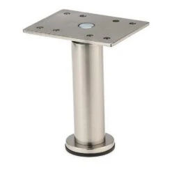 1-31/32 In. Satin Nickel Zinc Round Leg