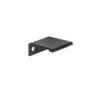 Richelieu 1 In. (25 Mm) Brushed Black Contemporary Drawer Edge Pull