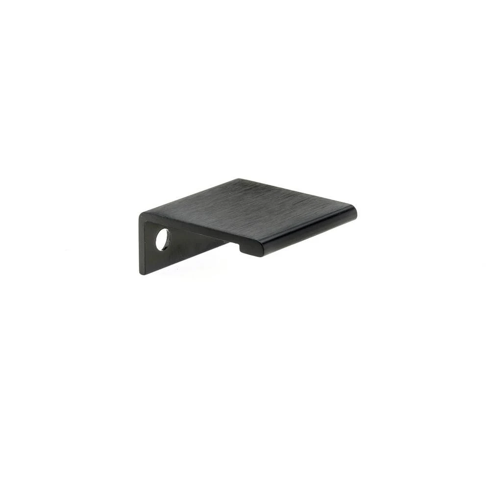 Richelieu 1 In. (25 Mm) Brushed Black Contemporary Drawer Edge Pull 1 Richelieu 1 In. (25 Mm) Brushed Black Contemporary Drawer Edge Pull