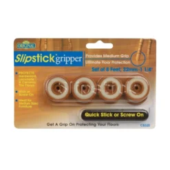 1-1/4 In. Round Caramel Brown Furniture Feet Floor Protectors With Rubber Grip (Set Of 8) -arbor Shop 20ee9a250c9f656249308efbe25f7a09