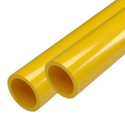1-1/4 In. X 5 Ft. Yellow Furniture Grade Schedule 40 PVC Pipe (2-Pack)