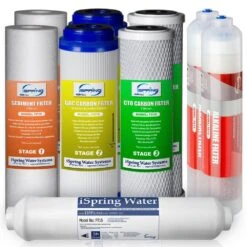 1-Year Replacement Supply Filter Cartridge Pack Set For 6-Stage Alkaline Mineral Reverse Osmosis RO Systems