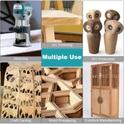 1.25HP Palm Router Kit Variable Speed Woodworking Tool W/ Fixed Base & Dust Hood -arbor Shop 228bb153 d3c2 4c78 9011 3b3b22019350 1.48b537ec39f744438eec32c8b047dbe3