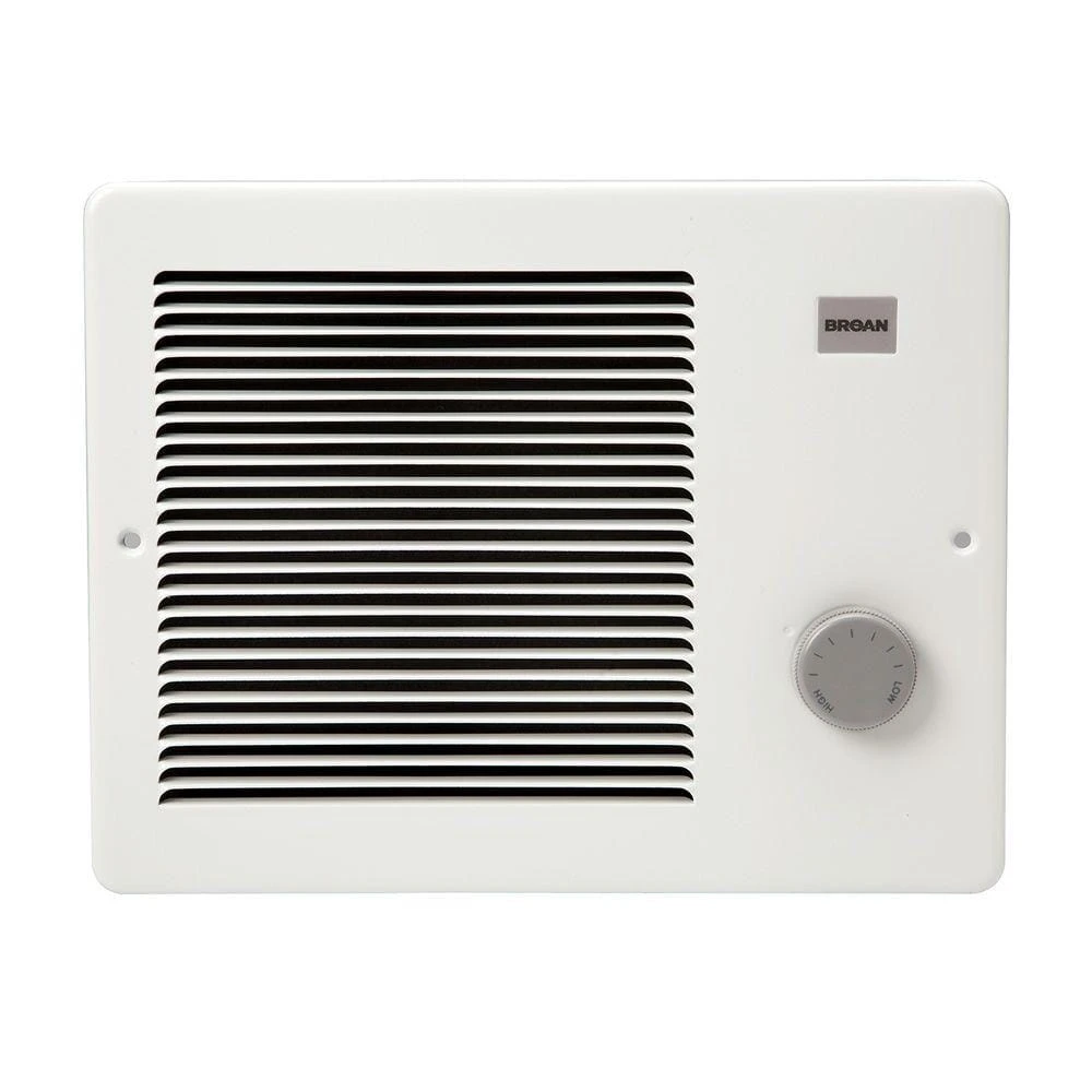 1,000-Watt Front-Mountable Wall Heater In White 1 1,000-Watt Front-Mountable Wall Heater In White