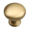 1-1/8 In. Dia Satin Gold Classic Round Cabinet Knobs (10-Pack)