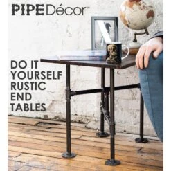 1/2 In. Black Pipe 14 In. W X 18 In D X 19.5 In. H Turnpike Design End Table Kit -arbor Shop 291ad0c901c58e1442f7cc595aa9c195