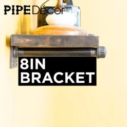 1/2 In. Black Pipe 8 In. L Wall Mounted Square Flange Shelf Bracket Kit (4-Pack) -arbor Shop 2abe462de8065c48c25c2102762cd057