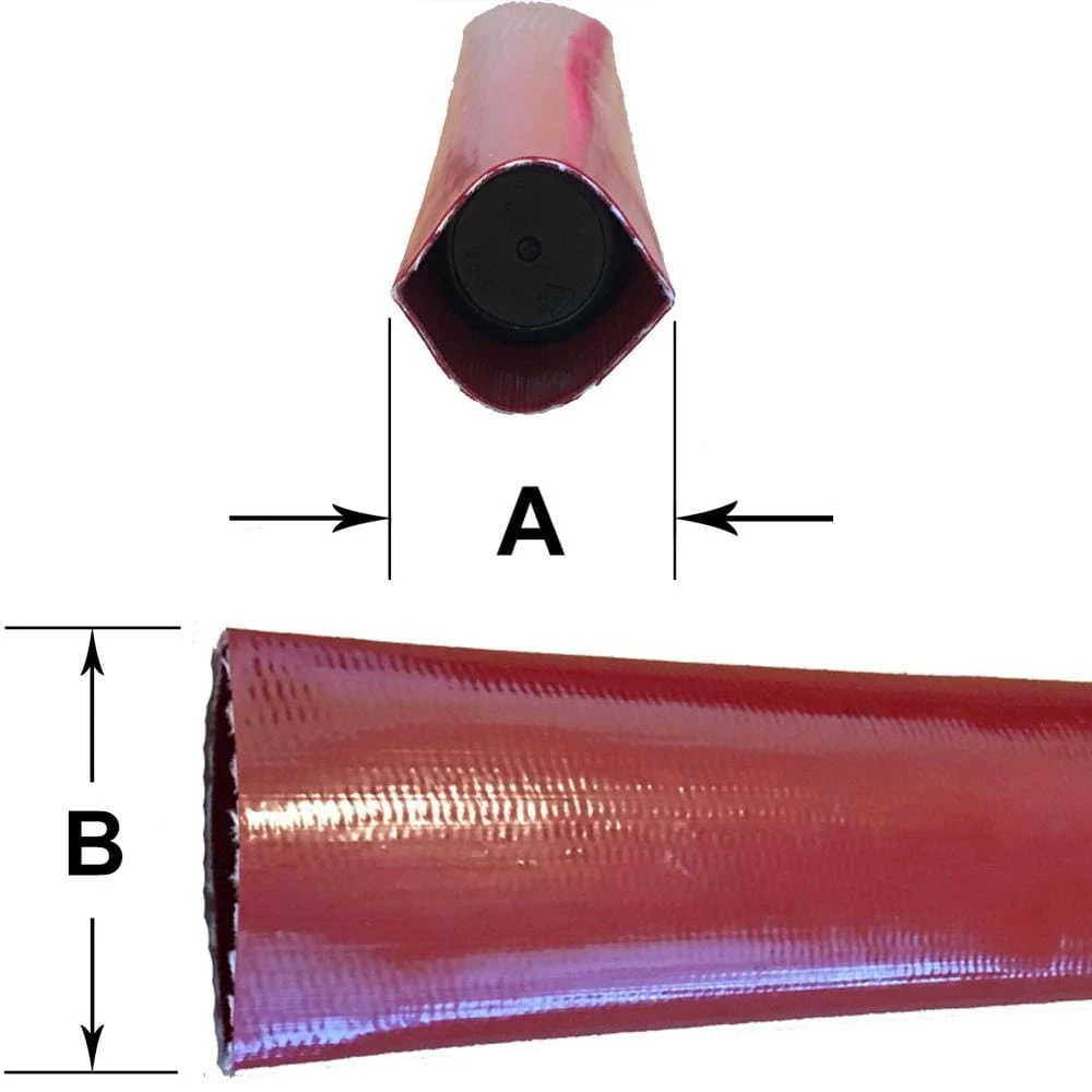 1-1/2 In. Dia X 100 Ft. Red PVC 10 Bar High Pressure Lay Flat Discharge And Backwash Hose 2 1-1/2 In. Dia X 100 Ft. Red PVC 10 Bar High Pressure Lay Flat Discharge And Backwash Hose - Image 2