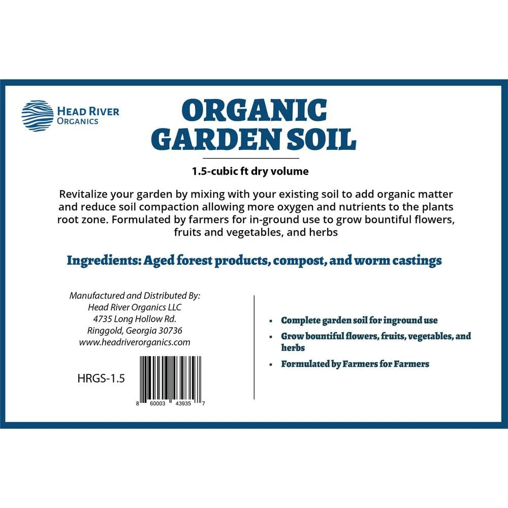 1.5 Cu.ft. (38.5 Qts) Organic Garden Soil 2 1.5 Cu.ft. (38.5 Qts) Organic Garden Soil - Image 2