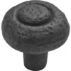 1-1/4 In. Black Cabinet Knob