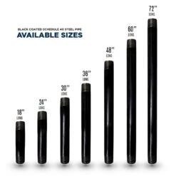 1/2 In X 48 In. Black Steel Pipe (5-Pack) 23 1/2 In X 48 In. Black Steel Pipe (5-Pack) -arbor Shop 32029e00080fd0e73e076eedd73f6f59