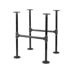 1/2 In. Black Pipe 16.5 In. W X 19.5 In. H "H" Design End Table Leg Kit