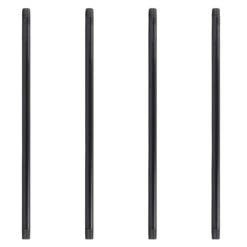 1 In. X 72 In. Black Industrial Steel Grey Plumbing Pipe (4-Pack) -arbor Shop 34006f93c13d6d4446e97262b02a2fda