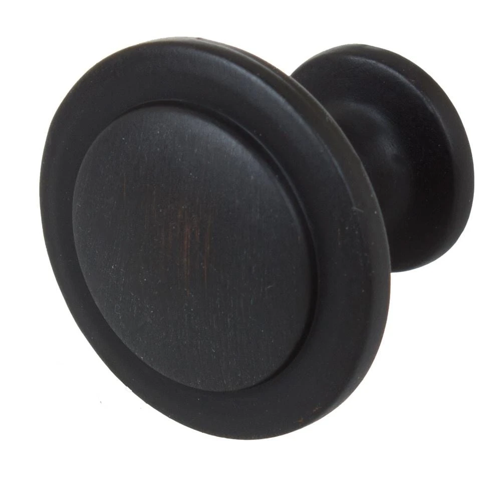 1-1/4 In. Dia Oil Rubbed Bronze Classic Round Ring Cabinet Knobs (10-Pack) 2 1-1/4 In. Dia Oil Rubbed Bronze Classic Round Ring Cabinet Knobs (10-Pack) - Image 2