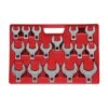 1/2 In. Drive MM Jumbo Crowfoot Wrench Set (17-Piece)