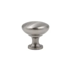 1-1/4 In. Satin Nickel Round Solid Cabinet Knob (10-Pack)