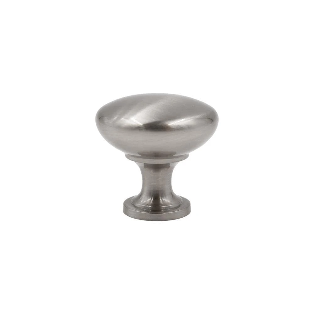 1-1/4 In. Satin Nickel Round Solid Cabinet Knob (10-Pack) 1 1-1/4 In. Satin Nickel Round Solid Cabinet Knob (10-Pack)