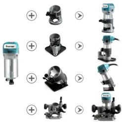 1.25HP Palm Router Electric Trimmer Kit Variable Speed Woodworking Tool W/3 Base -arbor Shop 3a1ac770 4f97 49f9 9b3a ff496eef8177 1.4502587e23401038b27be2fb102669d4
